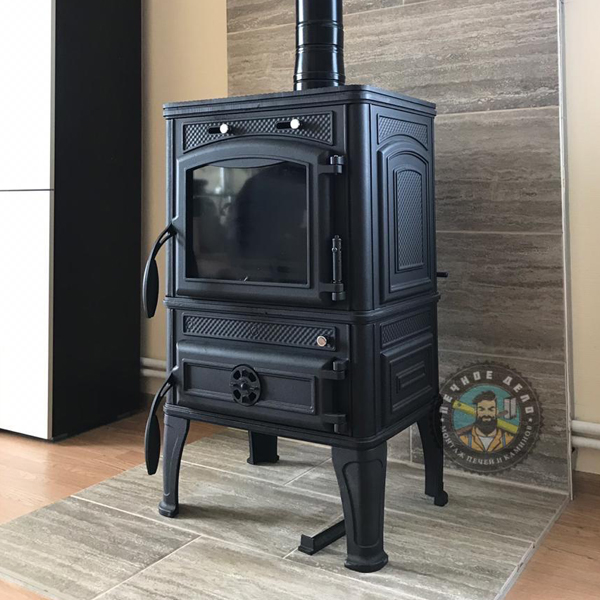 Монтаж чугунной печи Guca Lava №3